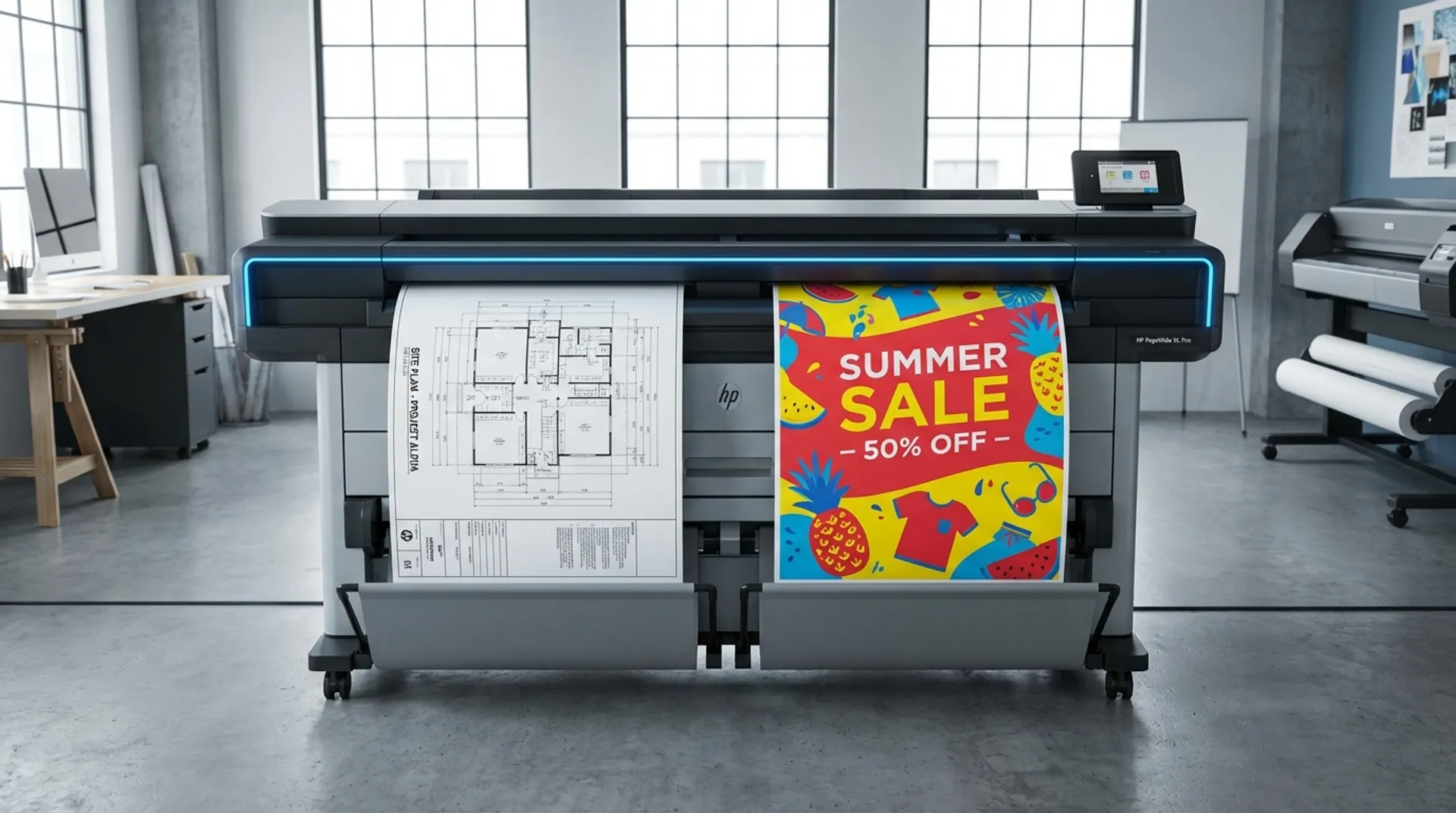 Nieuwe markten aanboren: Hoe u met één machine zowel bouwplannen als posters verkoopt