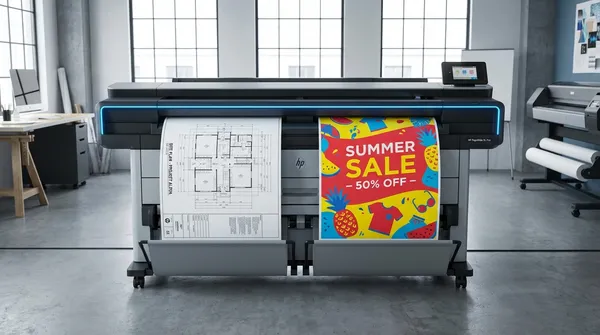 Nieuwe markten aanboren: Hoe u met één machine zowel bouwplannen als posters verkoopt